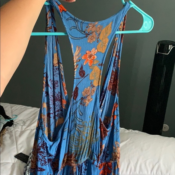 Blue Floral Romper - Picture 2 of 3